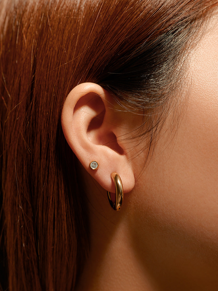 Boucles d'oreilles douces classiques