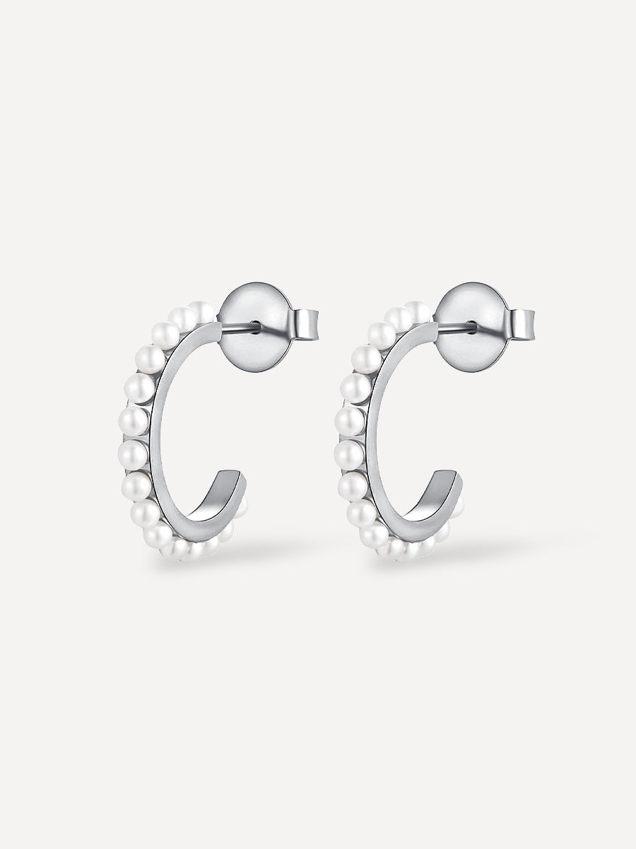 Petites boucles d’oreilles perles sereines