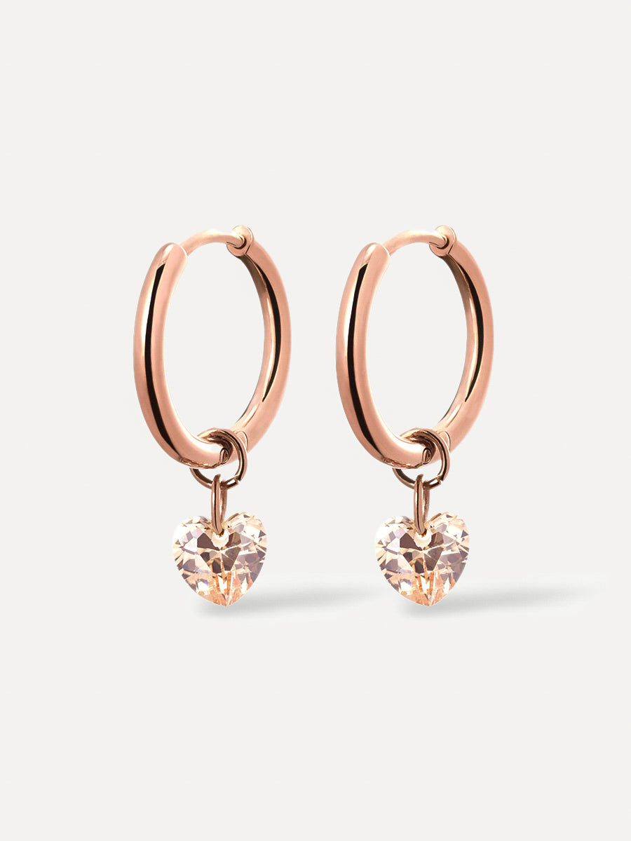 Boucles d'oreilles Cœur Délicat