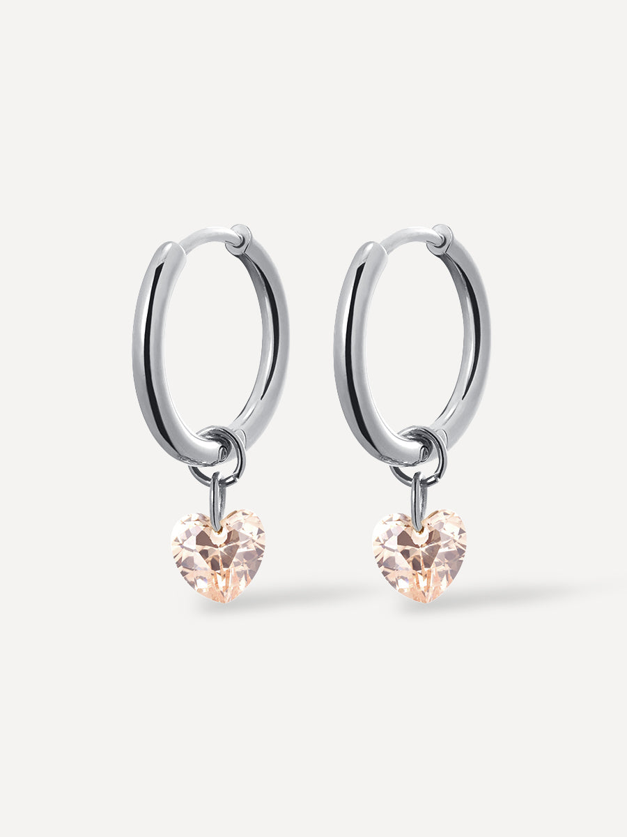 Boucles d'oreilles Cœur Délicat