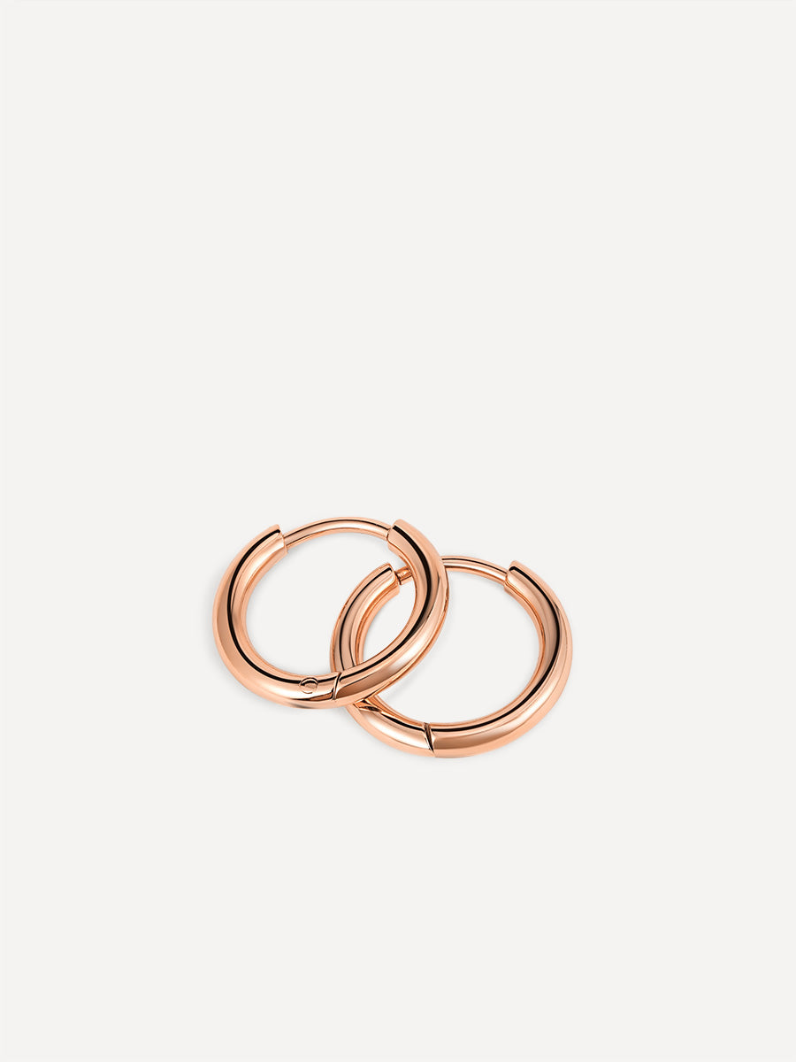 Petites créoles fines de 14 mm