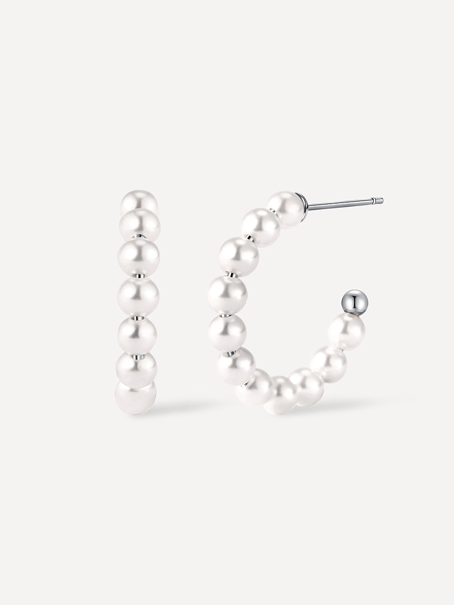 Boucles d'oreilles classiques en perles