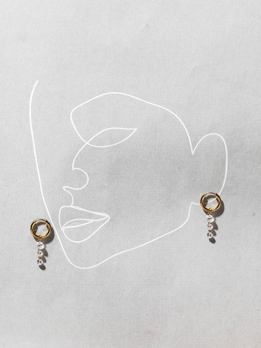 Boucles d'oreilles Étoile Filante
