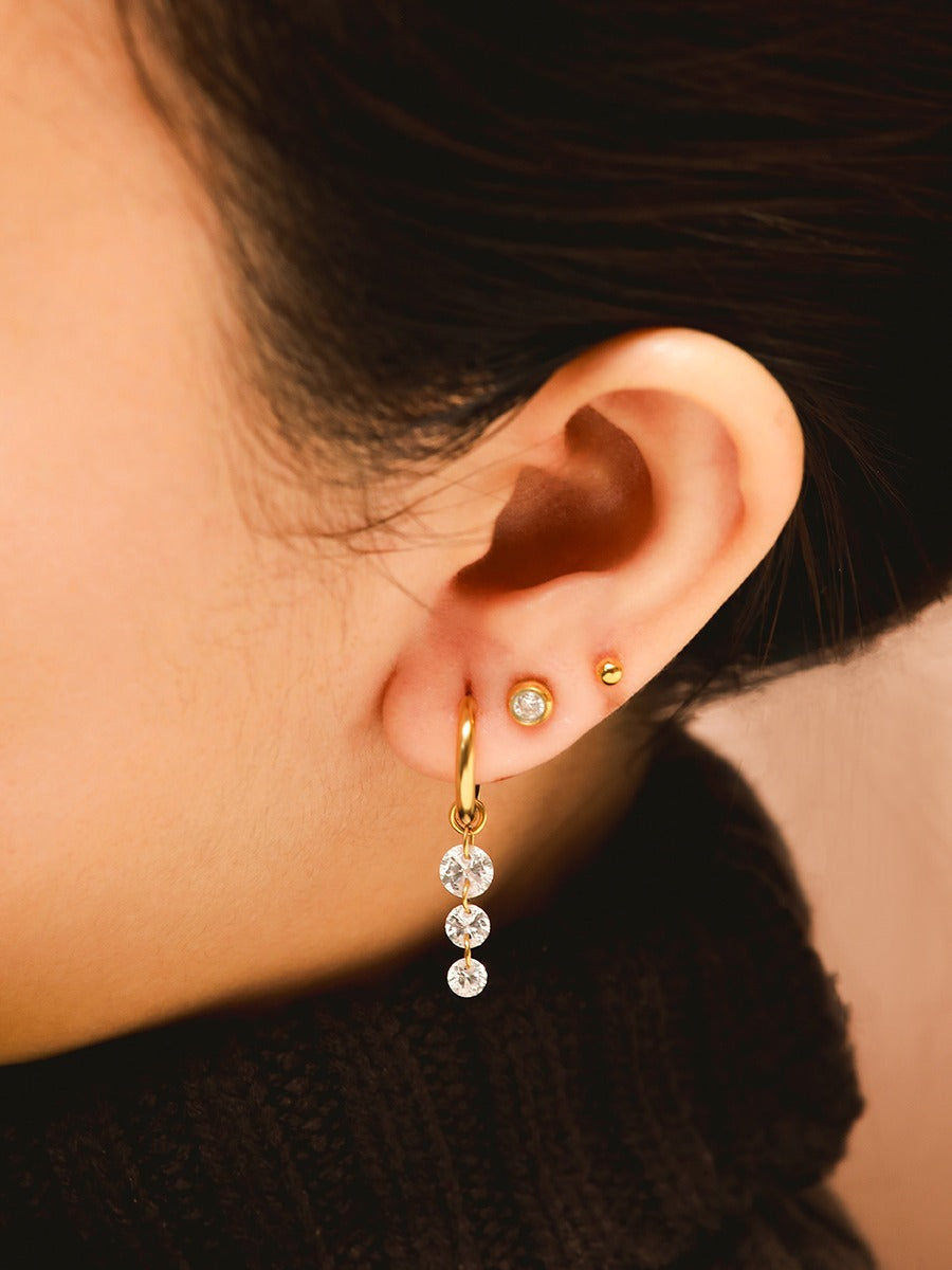 Boucles d'oreilles Étoile Filante