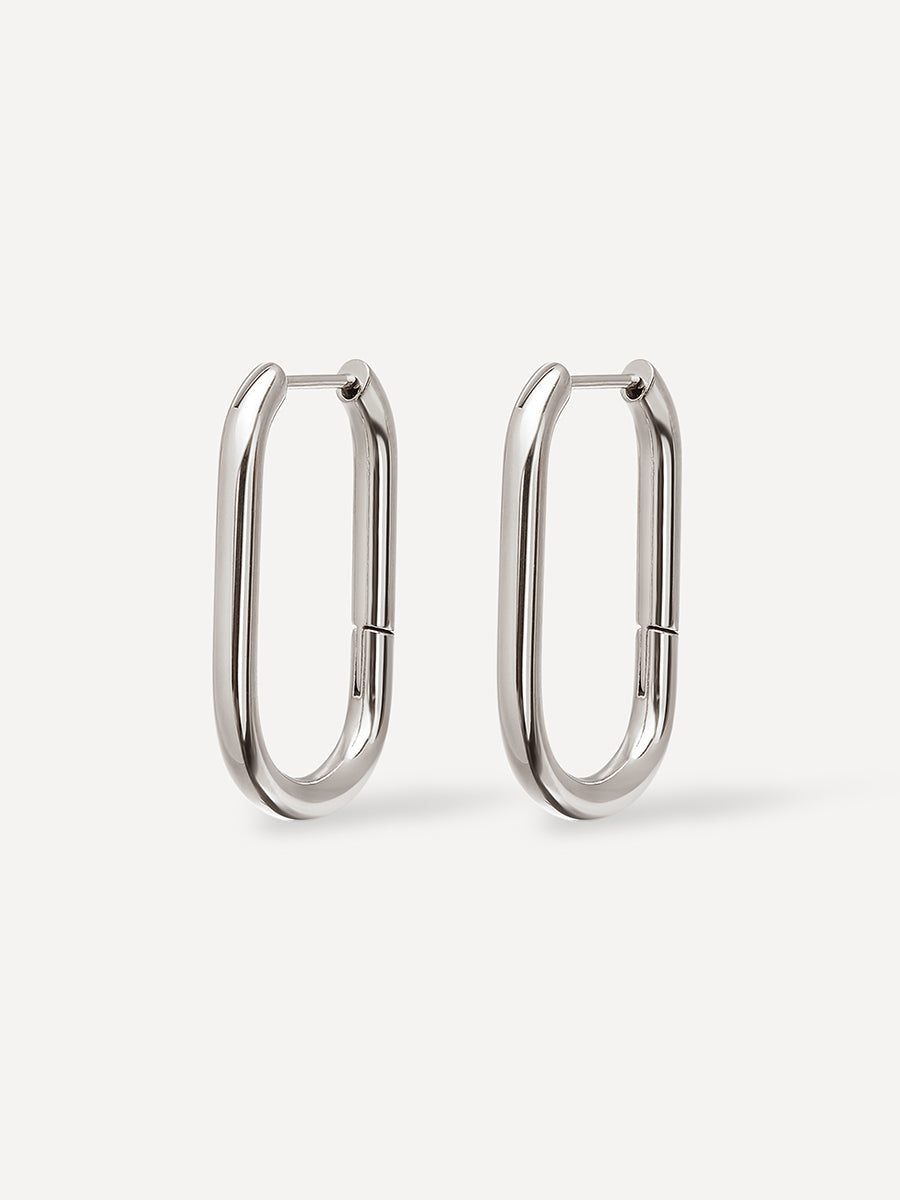 Grandes boucles d’oreilles en forme de « U »