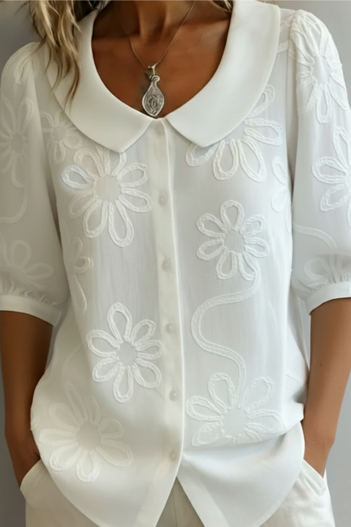 Elegant floral bluse