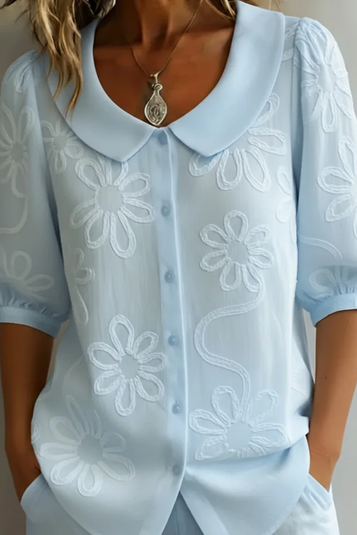Elegant floral bluse