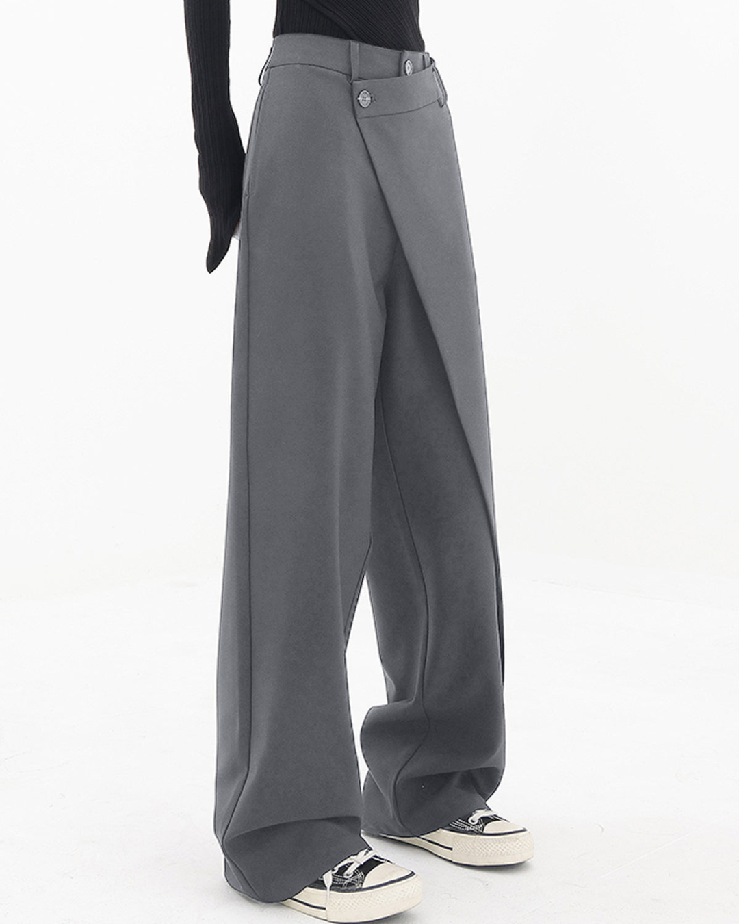 Pantaloni a gamba larga con design