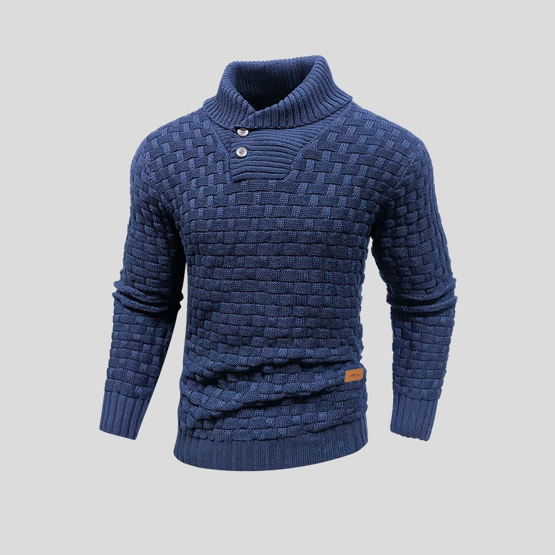 Pull en maille torsadée