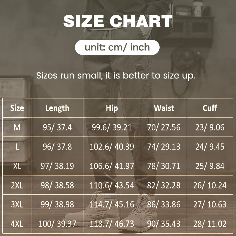 Pantalones cargo holgados de moda para hombre