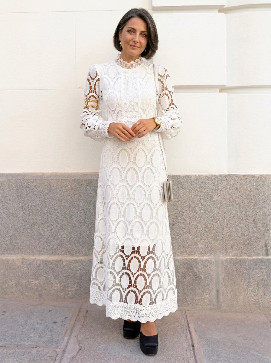 Vestit midi de renda