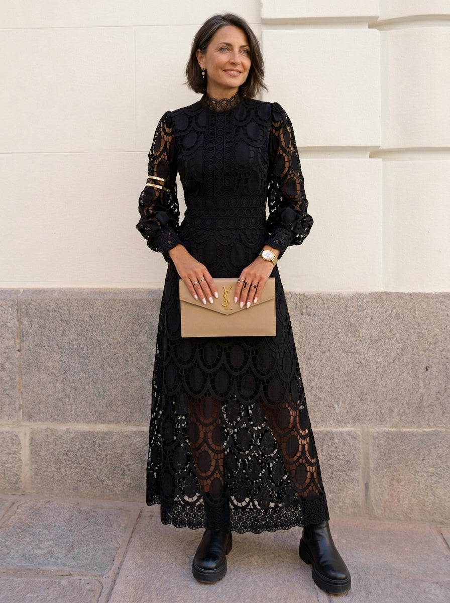 Vestit midi de renda