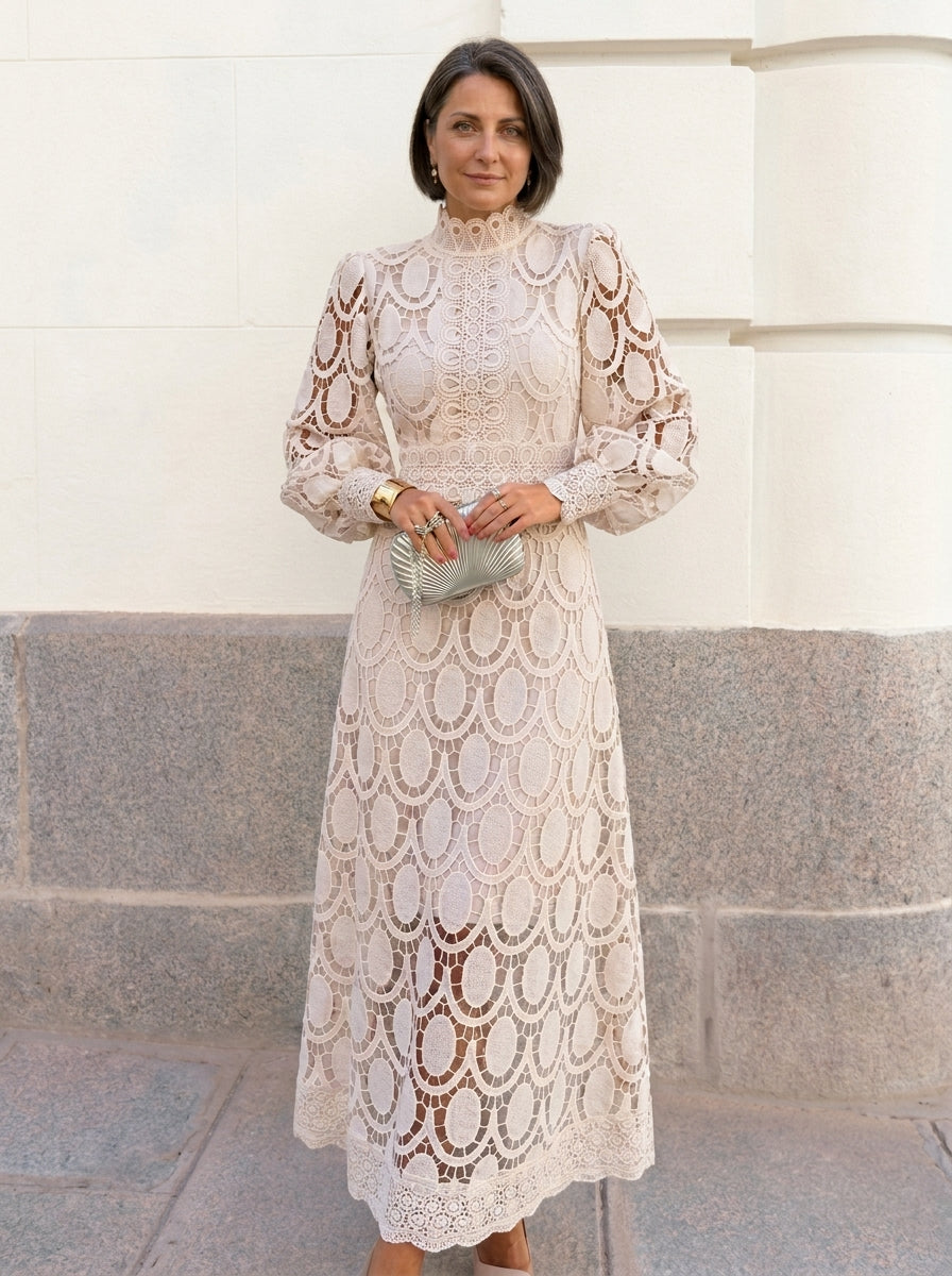 Vestit midi de renda