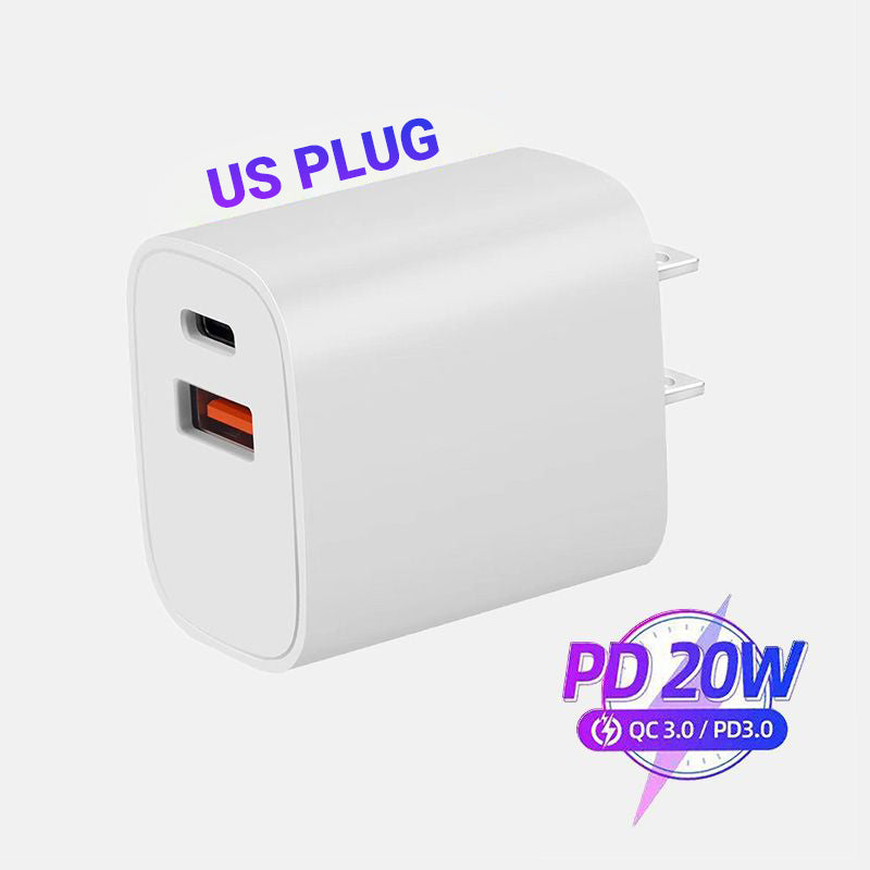 Chargeur rapide 20 W à deux ports
