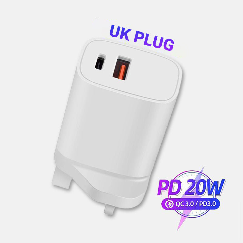 Chargeur rapide 20 W à deux ports