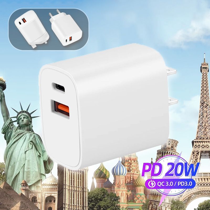 Chargeur rapide 20 W à deux ports