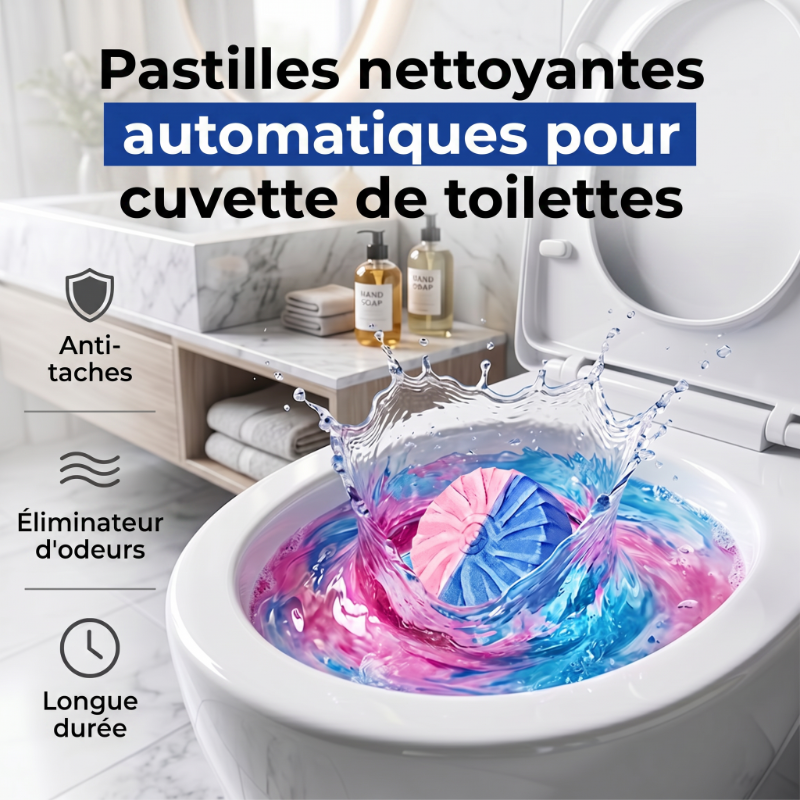 Pastillas limpiadoras automáticas para inodoro