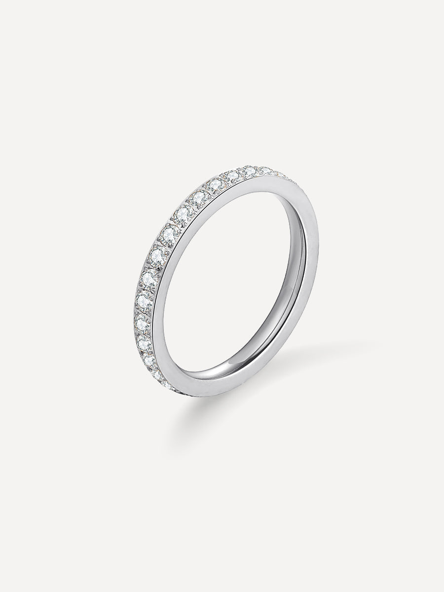 Anell radiant de brillantor clara