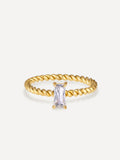 Bague Tressée Précieuse