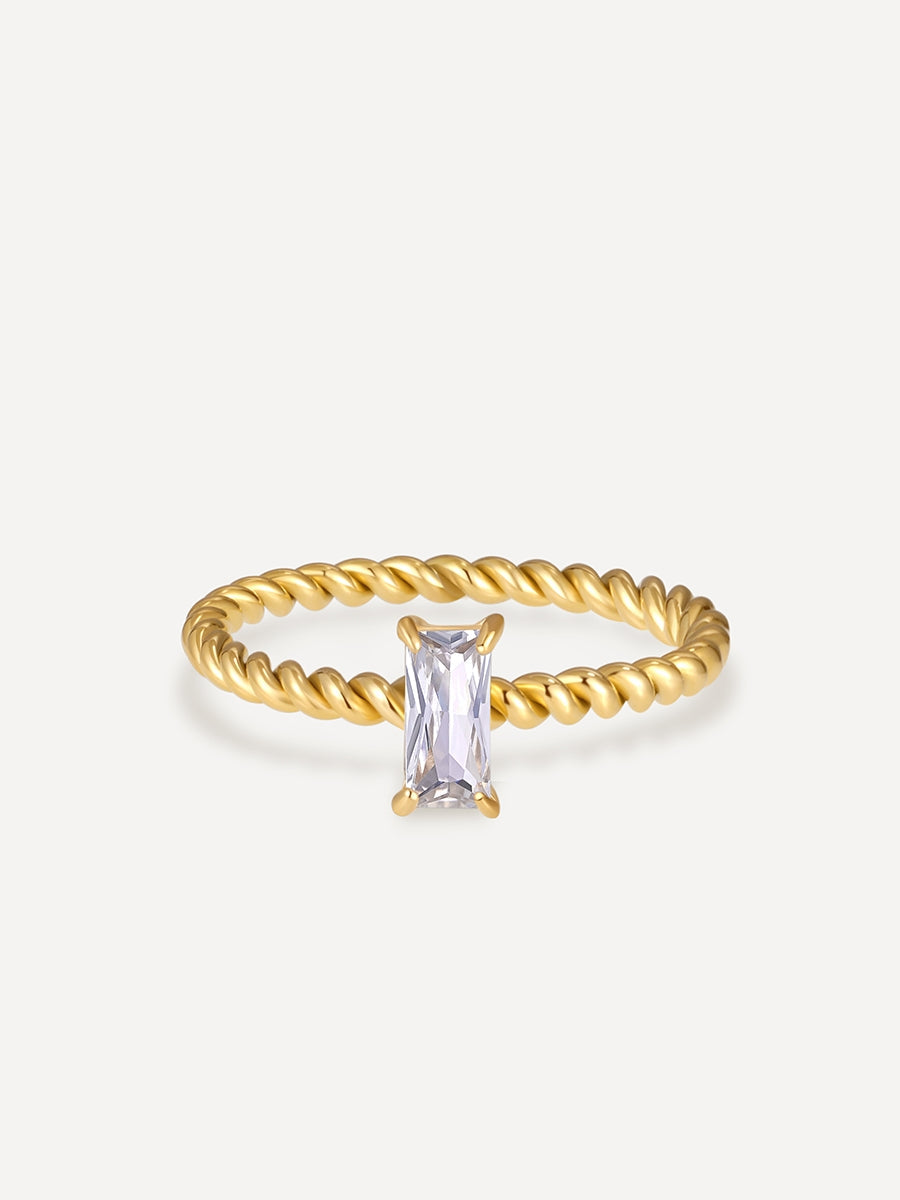 Bague Tressée Précieuse
