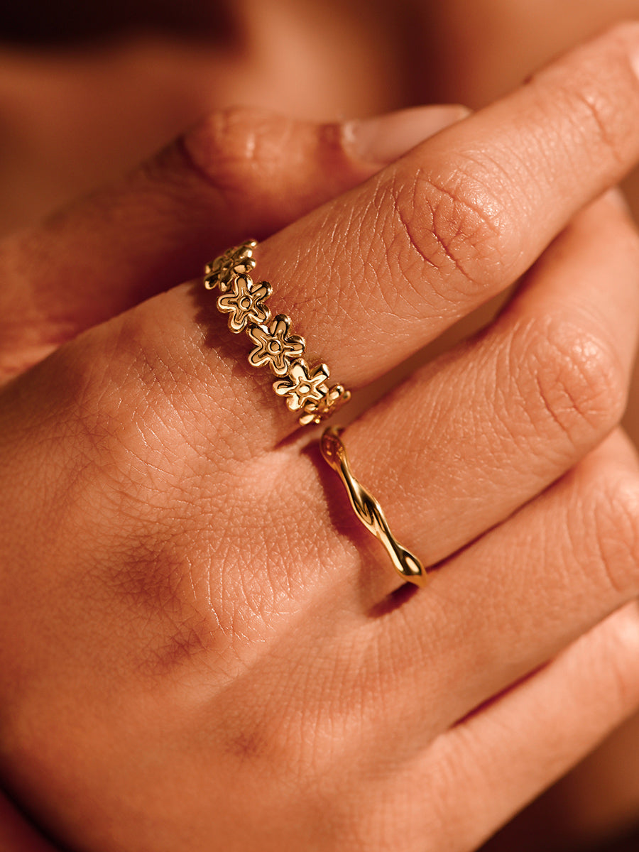 Bague Fleur Sauvage Élégante