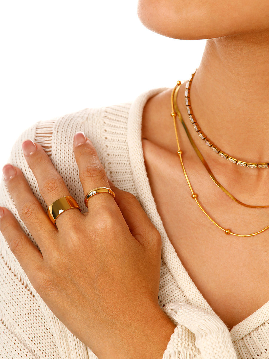 Bague au design minimaliste