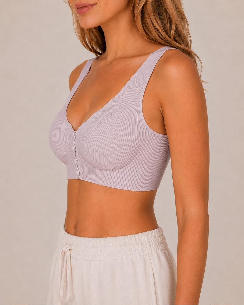 Reggiseno comodo senza cuciture e senza ferretto con chiusura frontale