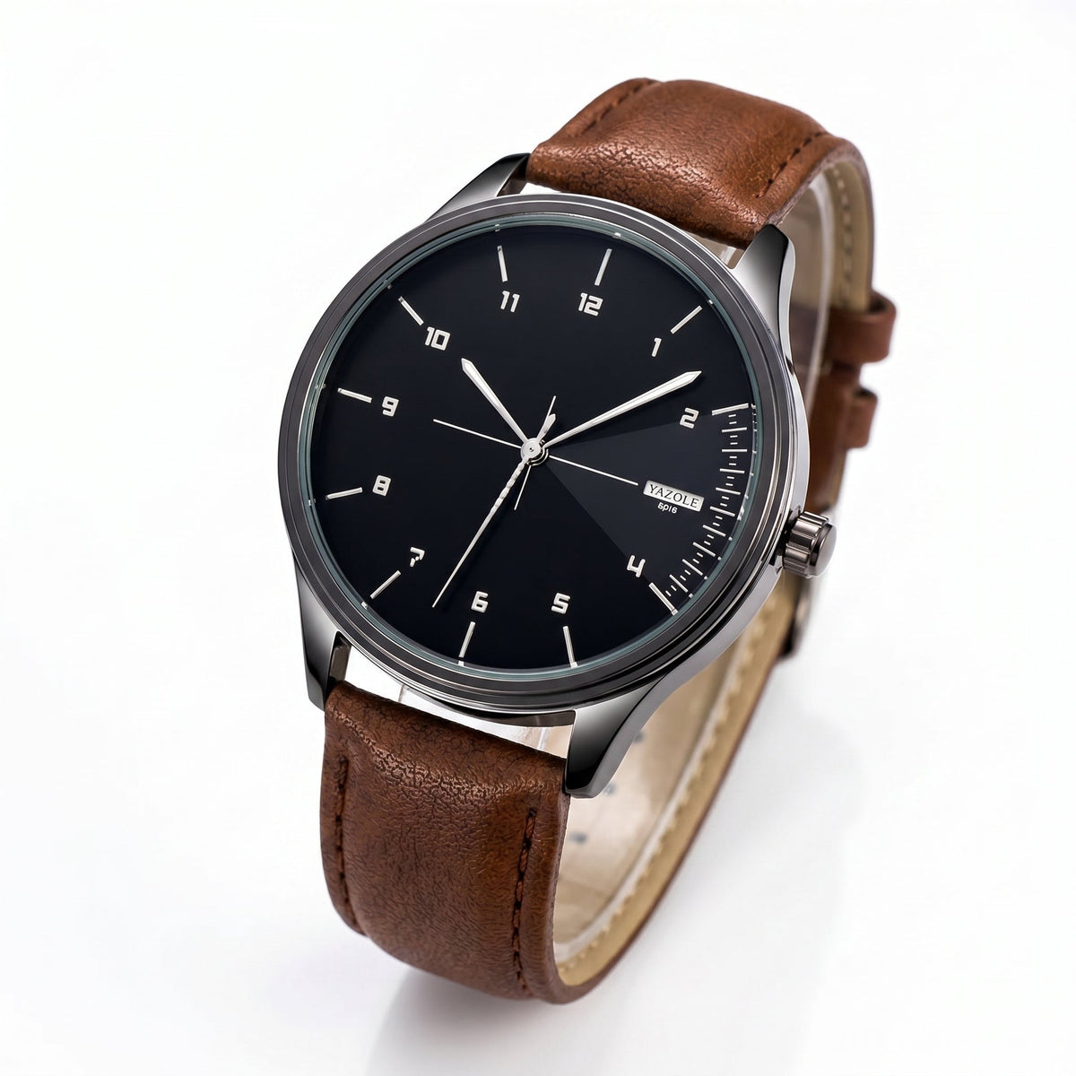 Orologio al quarzo con cinturino in pelle