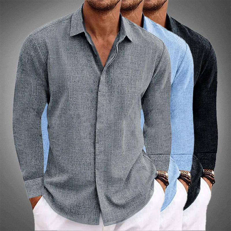 Camicia elegante e casual a maniche lunghe