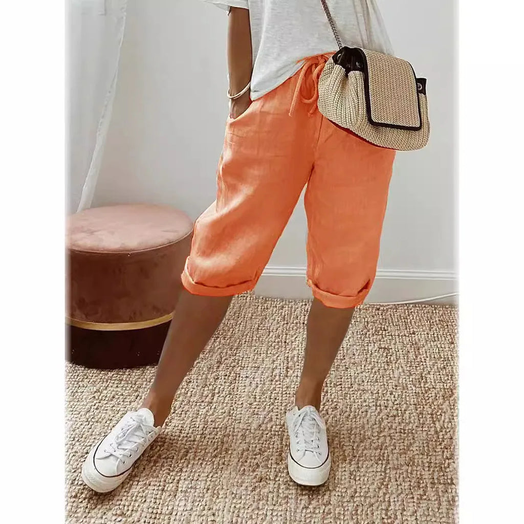 Costero | Pantalons curts de lli fresc