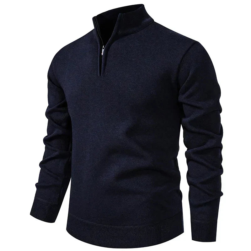 Pull en maille zippé