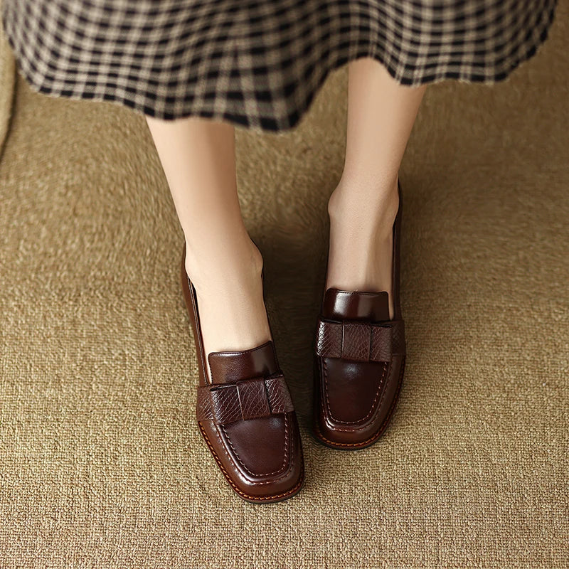 Mocassins élégants à détail de nœud