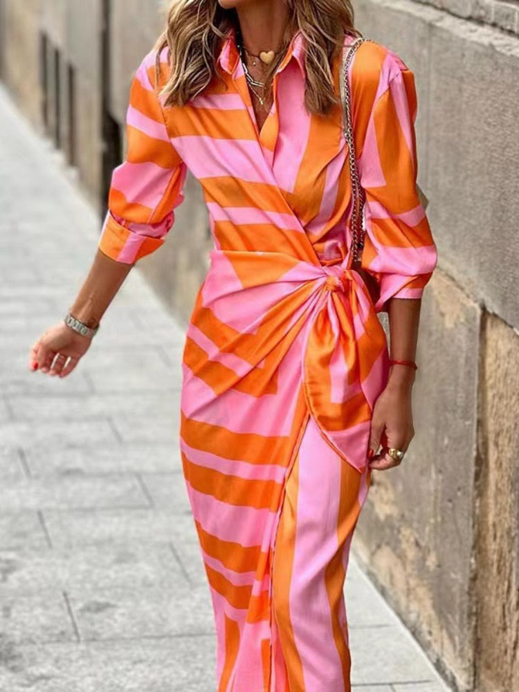 Vestit enforcat estampat