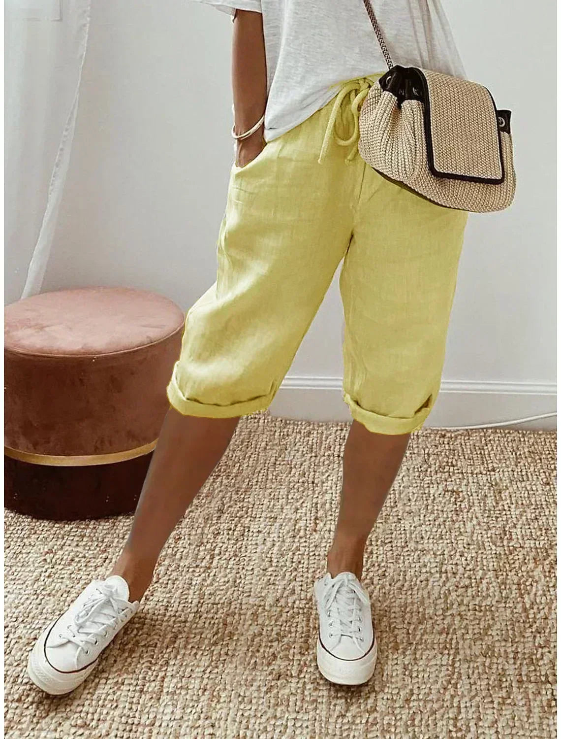 Short en lin frais