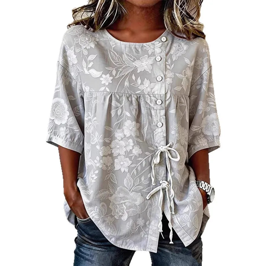 Blusa floreale elegante