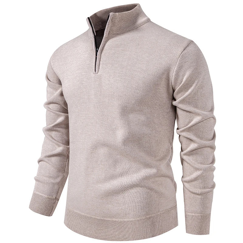 Pull en maille zippé