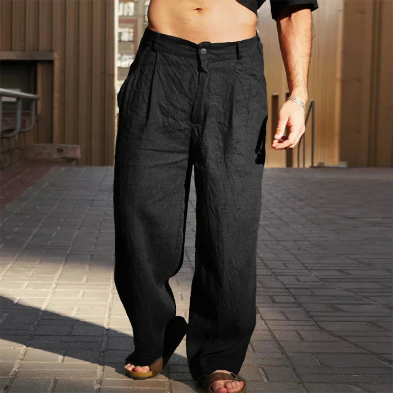 Pantalons de lli amples