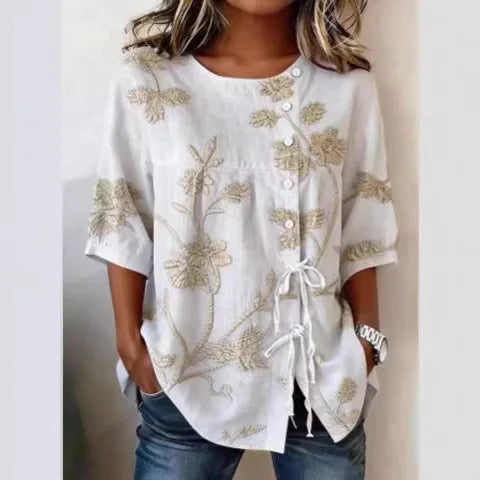 Blusa floreale elegante