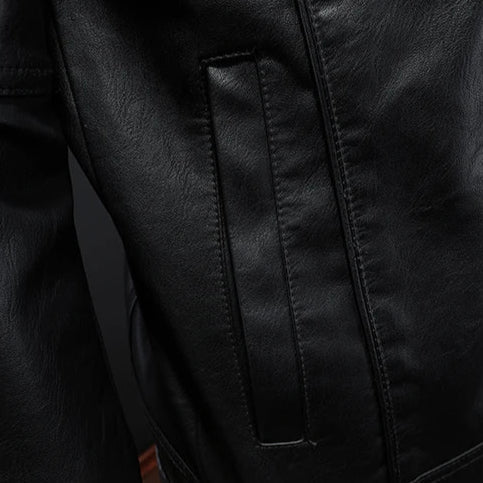 Veste en cuir véritable