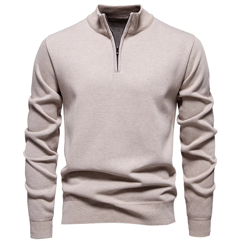 Pull en maille zippé
