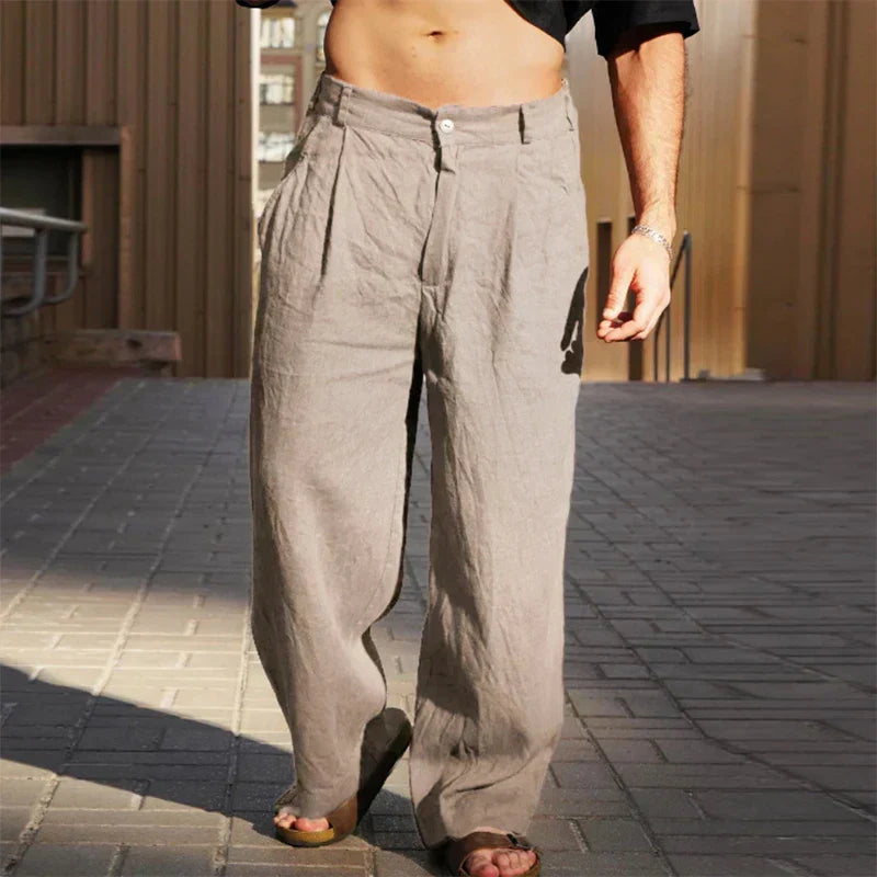Pantalons de lli amples