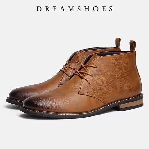FERNANDO | Botines Chukka Negros Cómodos para Hombre