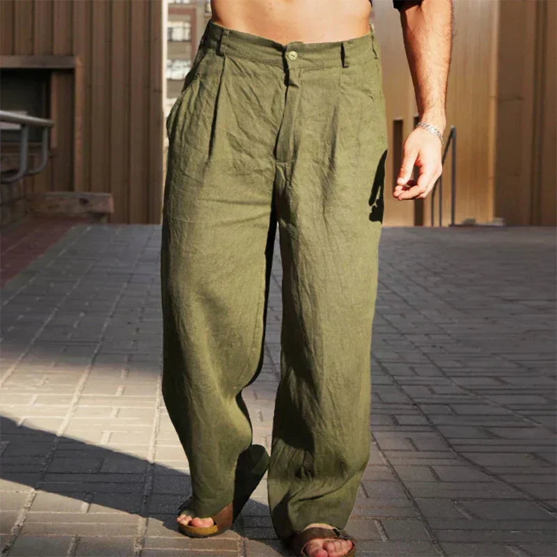 Pantalons de lli amples