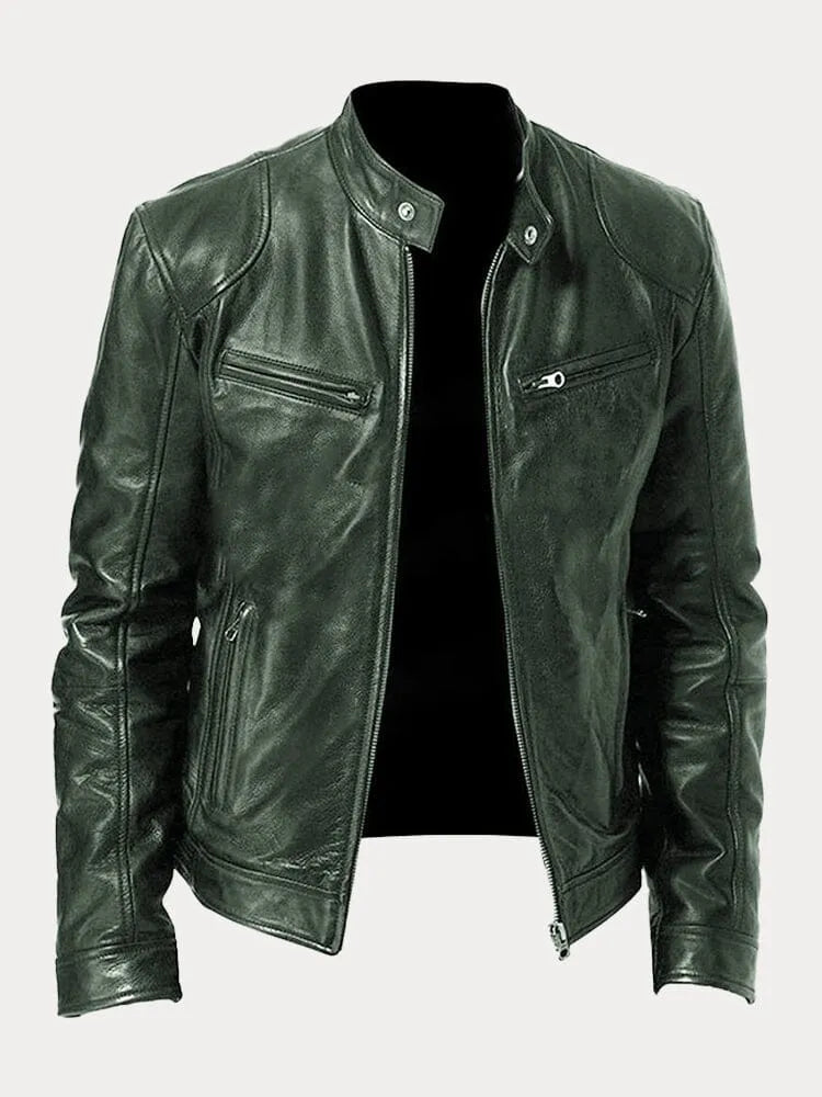 Chaqueta de cuero de temporada