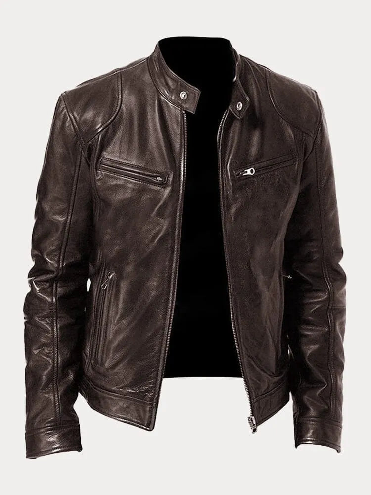 Chaqueta de cuero de temporada