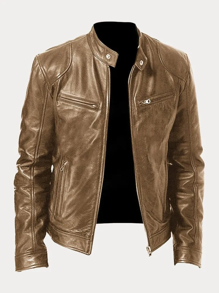 Chaqueta de cuero de temporada