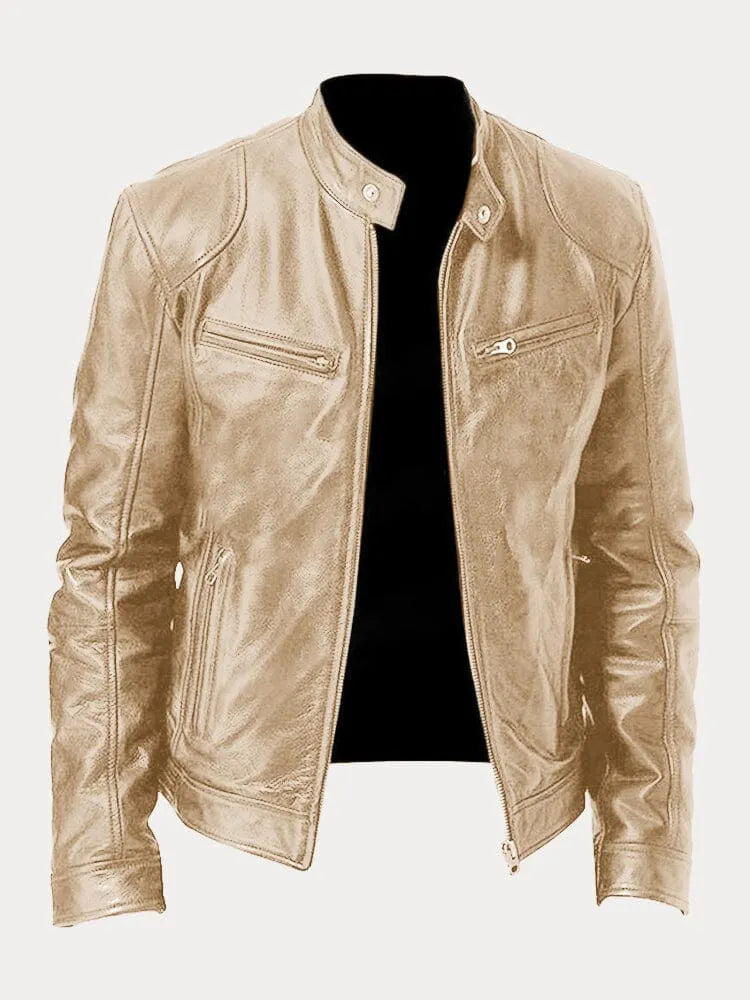 Chaqueta de cuero de temporada