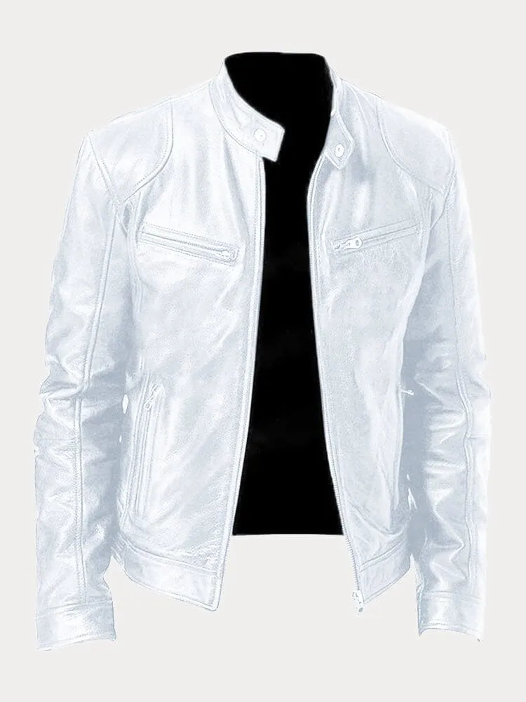 Chaqueta de cuero de temporada