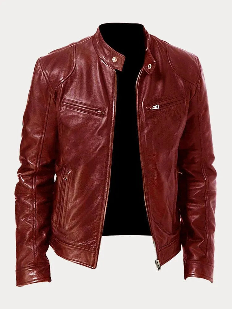 Chaqueta de cuero de temporada