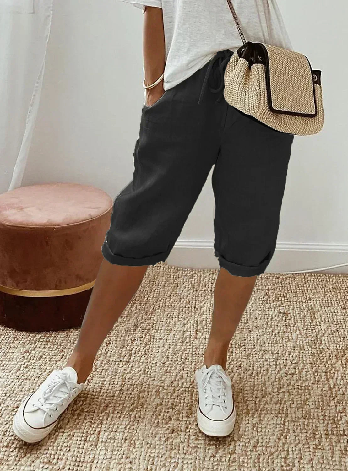 Short en lin frais